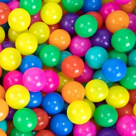 100PCS Ball Pit Balls 8 Colors Plastic 2.1-2.2" Crush Proof Playpen Balls with Zip Storage Bag, Phthalate & Bpa Free for Babies Crawl Tunnel, Ball Pit & Trampoline