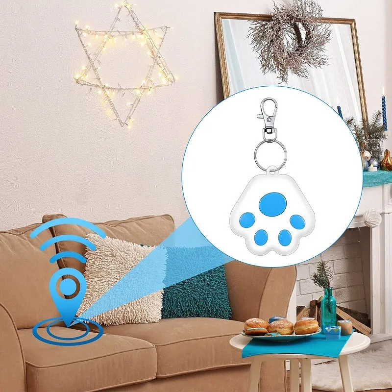 4 Piece Set of Smart Trackable Key Finders - Pet Locators - Keychains GPS Tracking Devices