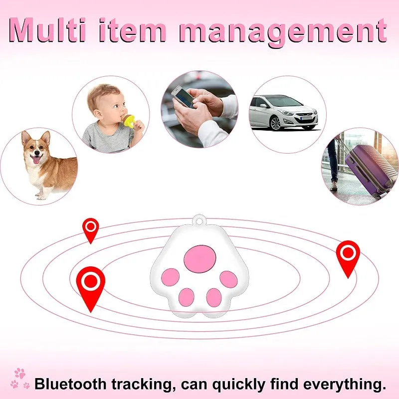 4 Piece Set of Smart Trackable Key Finders - Pet Locators - Keychains GPS Tracking Devices