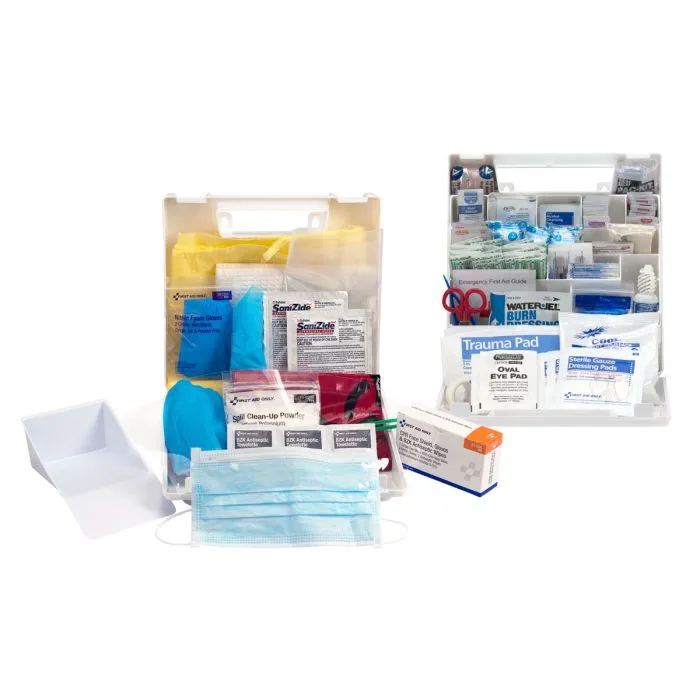 50 Person First Aid And BBP Pack, ANSI/OSHA Compliant - W-90765