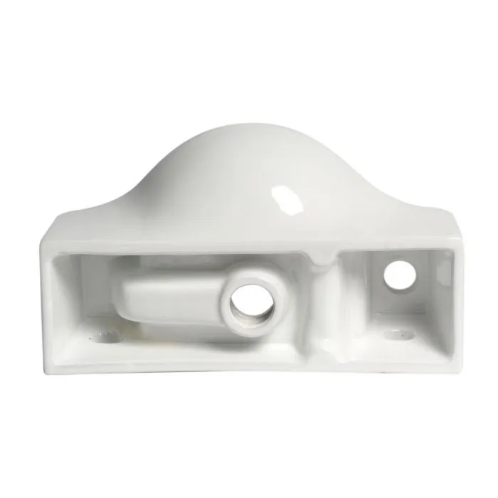 ALFI ABC114 White 18" Small Wall Mounted Ceramic Sink with Faucet Hole