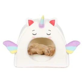ALL FUR YOU - Unicorn Cat Cave White