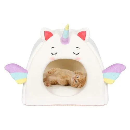 ALL FUR YOU - Unicorn Cat Cave White