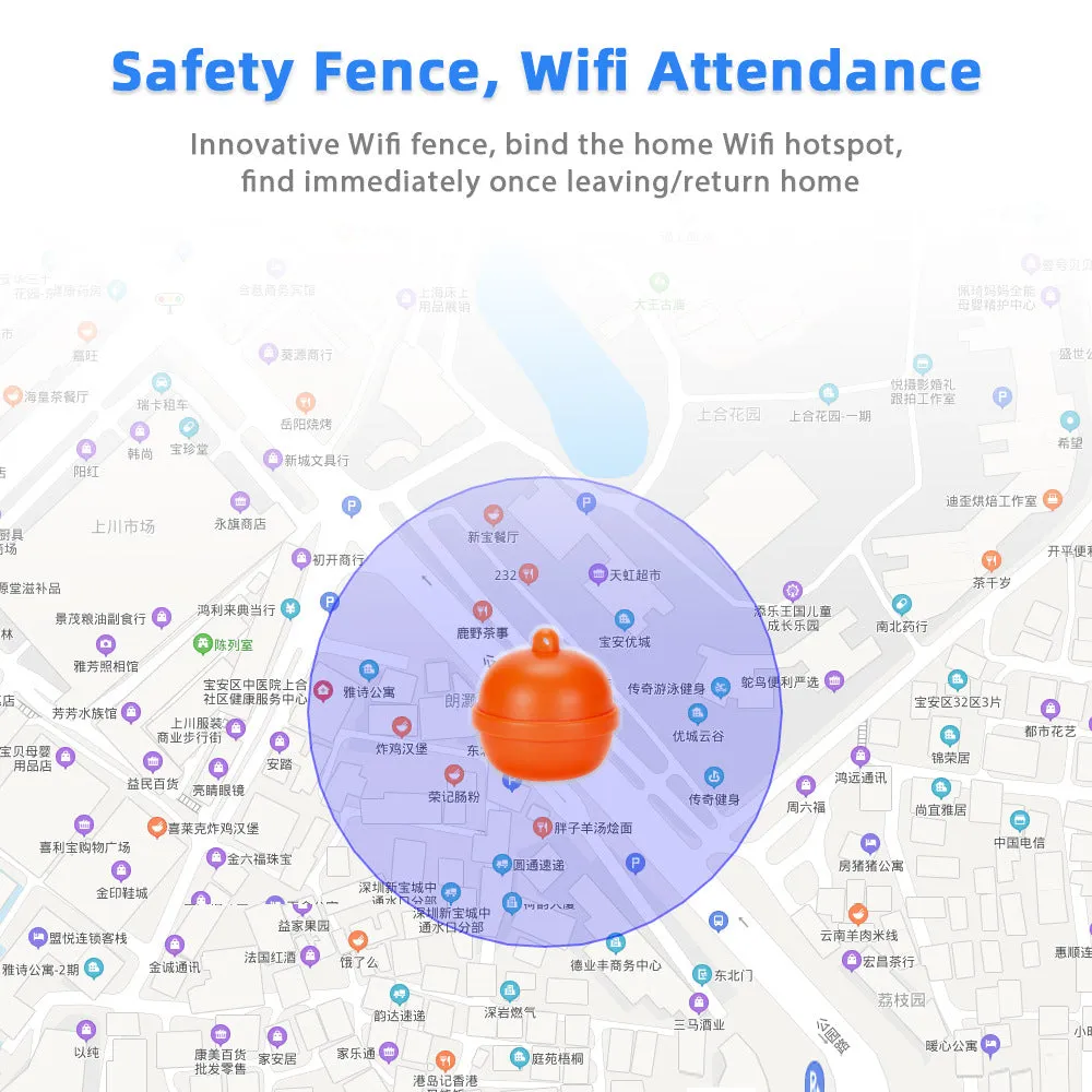 Anti-loss device pet bell GPS tracker Petfon N5
