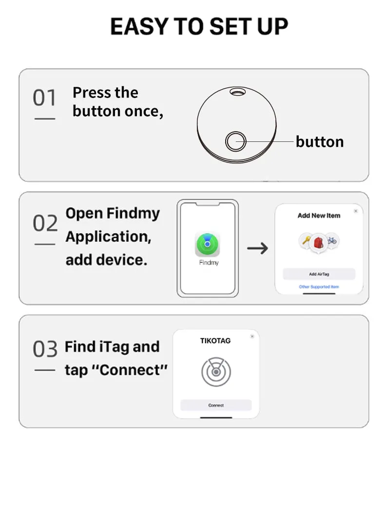 Anti-loss device pet  kid older  item finder location tracker (iOS only) Petfon N7