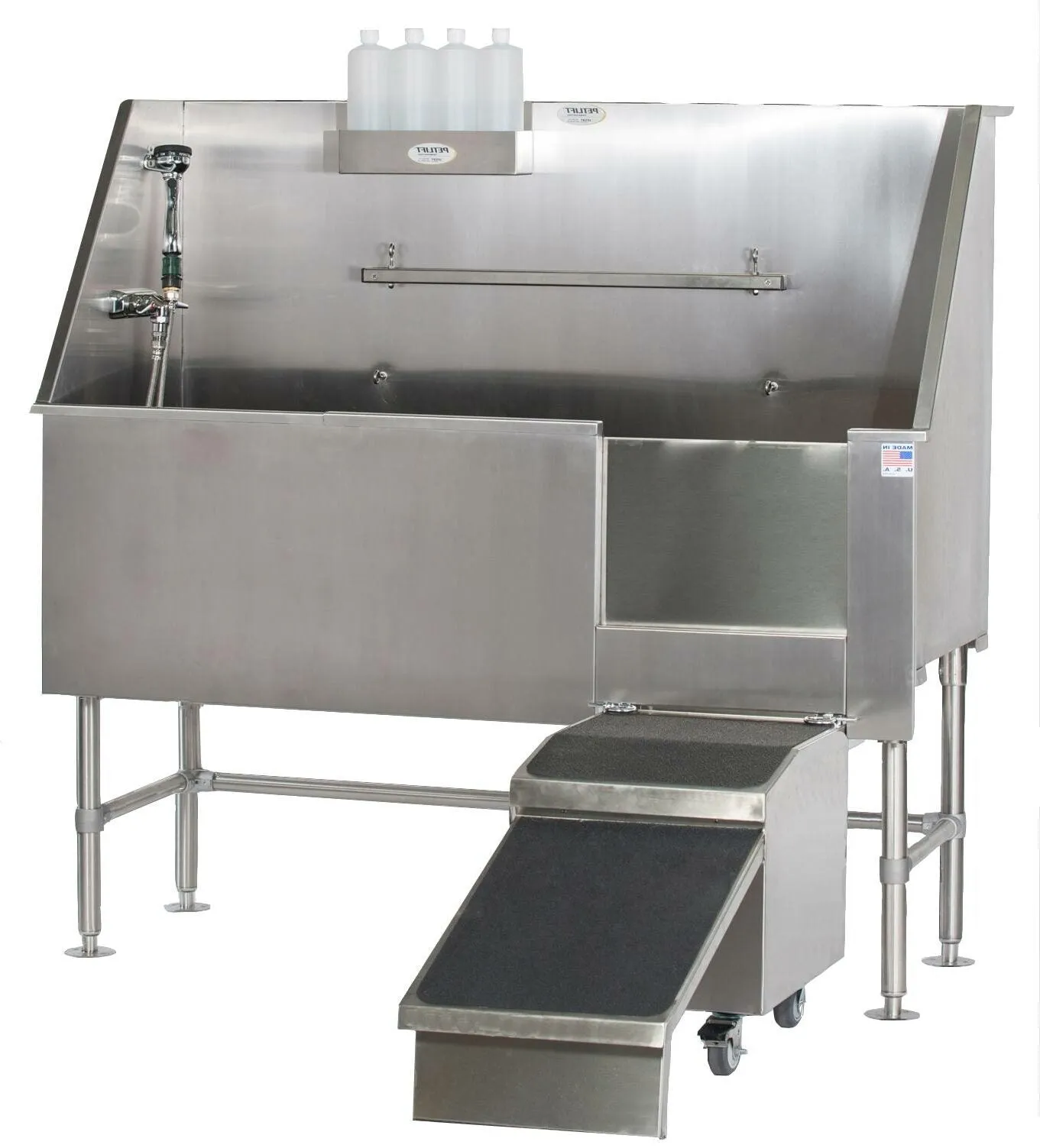 Aqua Quest Stainless Steel Walk-In Dog Grooming Bath Tub 48"