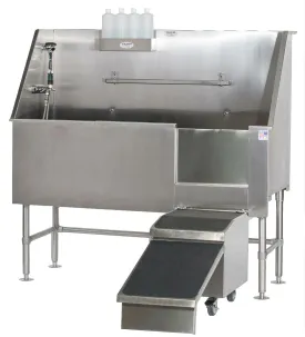 Aqua Quest Stainless Steel Walk-In Dog Grooming Bath Tub 48"