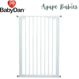 Baby Dan Pet Premier Extra Tall Pressure Fit Gate with 1 Extensions (White) by Scandinavian Pet Design