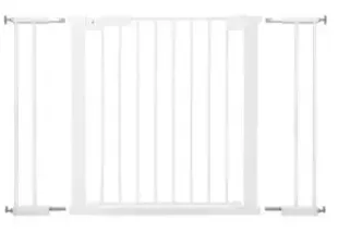 Baby Dan Premier Pressure Fit Safety Gate With 4 Extensions (White)