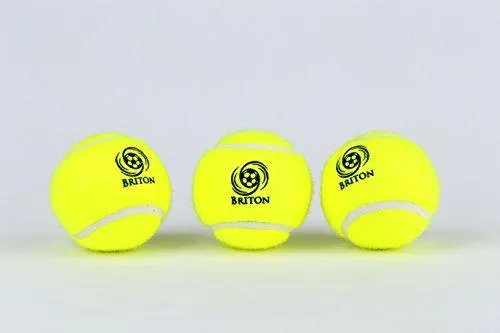Briton Pressure Less Tennis Balls with Carrying Bag (Pack of 12)
