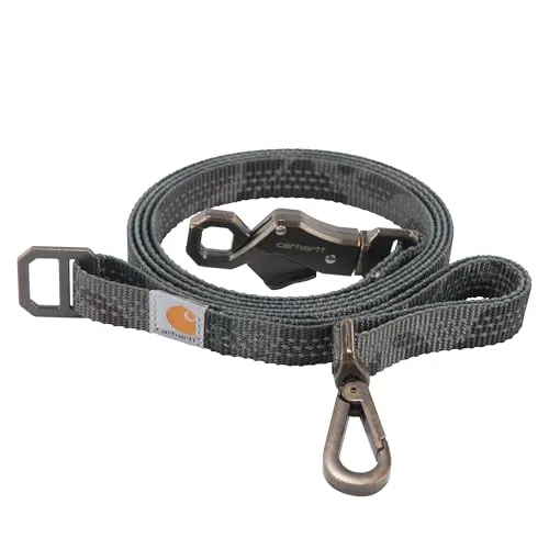 Carhartt P00002 Pet Durable Nylon Webbing Leashes for Dogs, Reflective Stitching for Visibility