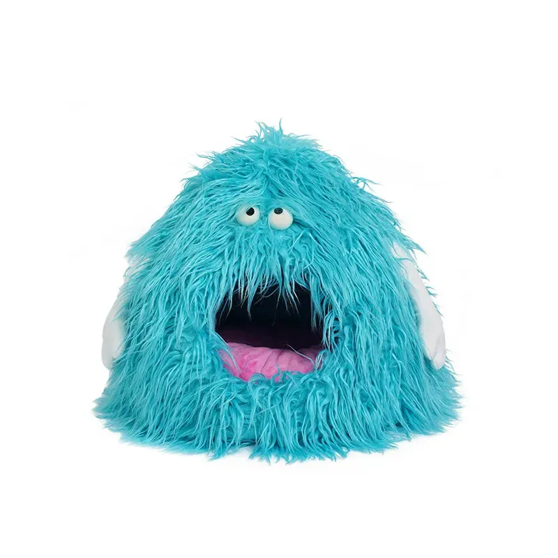 Cat Fluffy Warm Plush House Winter Wool Pet Sleep Pad Cat House Dog House Puppy Indoor Comfortable Caves Interesting Monster Shapes