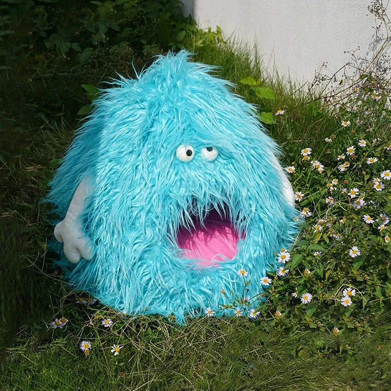 Cat Fluffy Warm Plush House Winter Wool Pet Sleep Pad Cat House Dog House Puppy Indoor Comfortable Caves Interesting Monster Shapes
