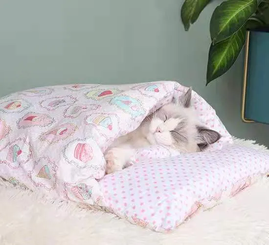 Cat Sleeping Bag Fairy Cat Litter Wind Semi-Closed Kennel