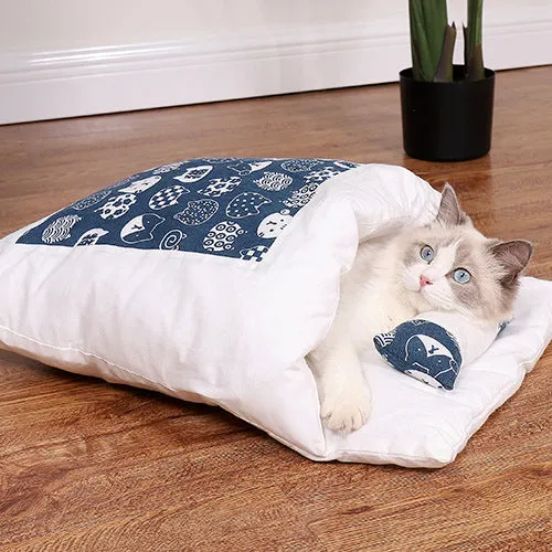 Cat Sleeping Bag Fairy Cat Litter Wind Semi-Closed Kennel
