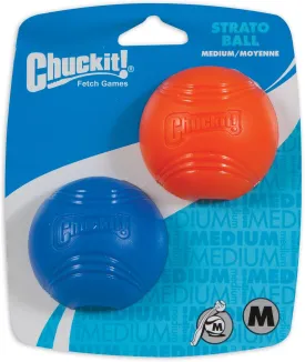Chuckit! Strato Ball Dog Toy, Medium (2.5 Inch) 2 Pack