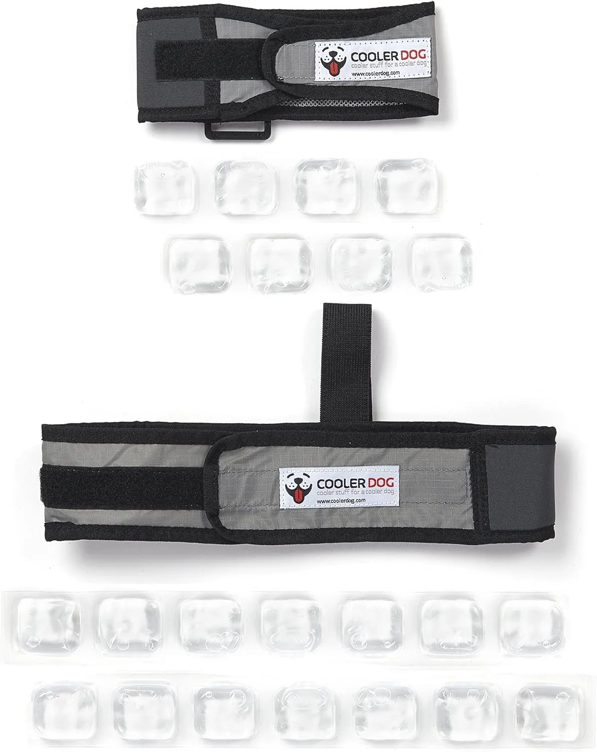 Dog Cooling Vest and Cooling Collar - Ice Vest for Dogs Small (18" to 22" Girth)