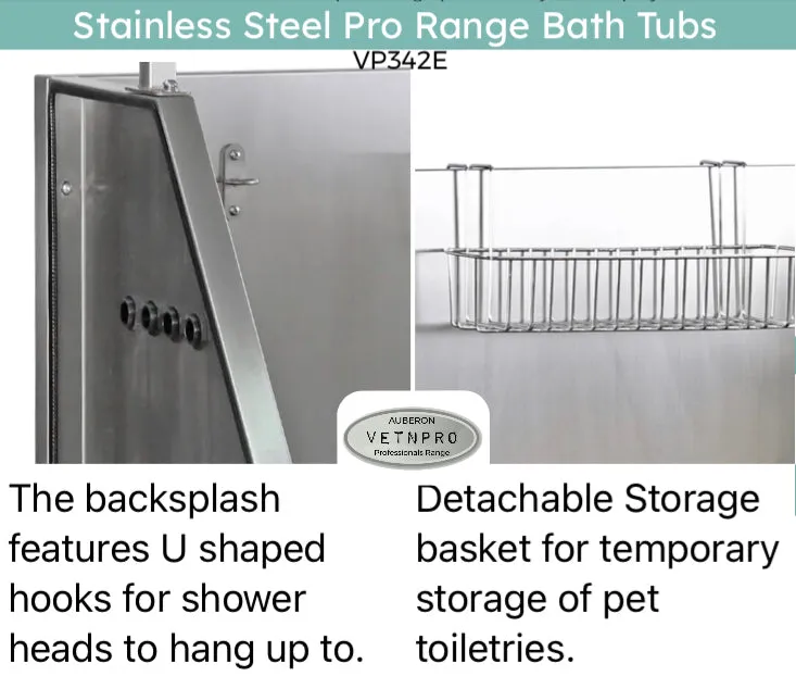 Dog grooming Electric Lift stainless steel pro range Bath Tub Medium 130cm many features!