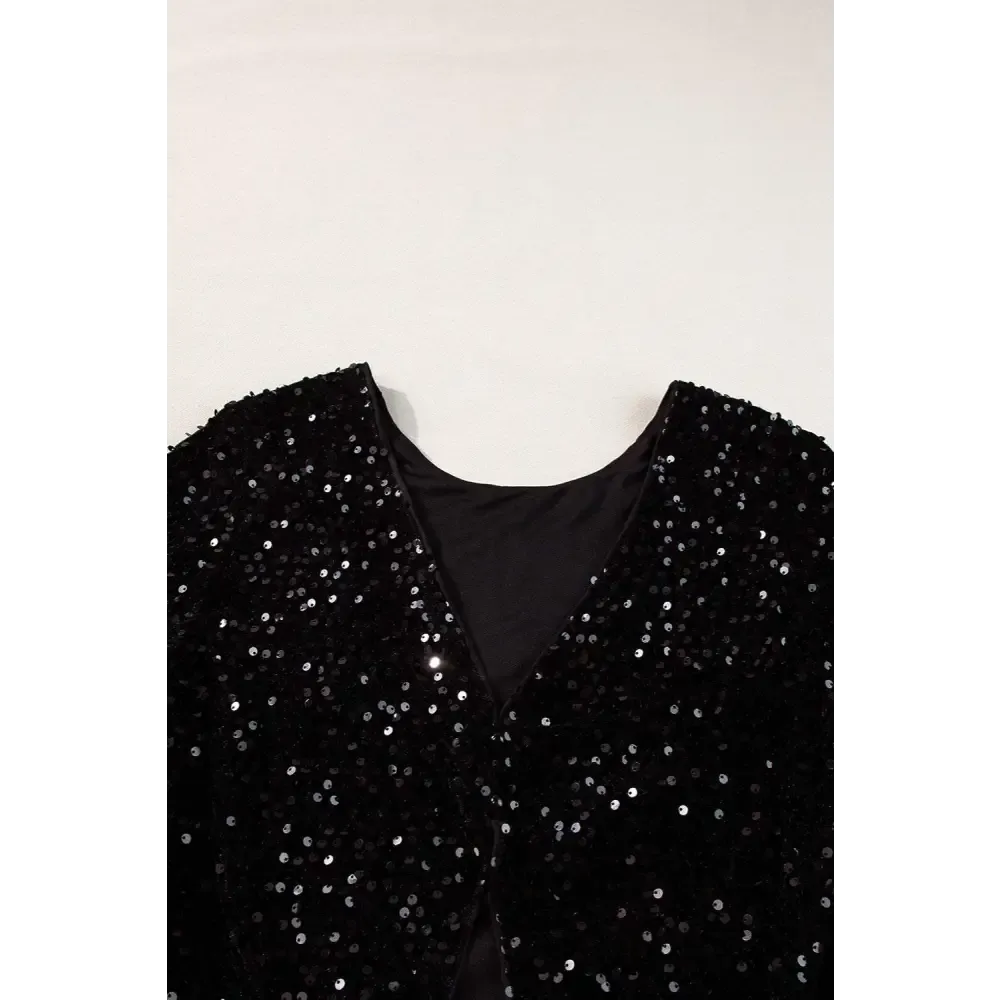 Elevate Your Wardrobe with Elegant Sequin Opaque Fabric for Luxury Fashion
