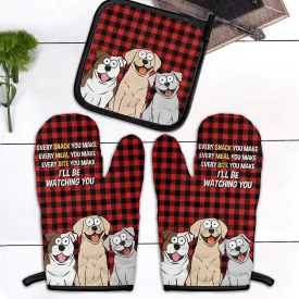 Every Snack You Make Every Meal You Make - Personalized Oven Mitts And Pot Holder