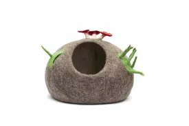 Felt Mushroom Cozy Cat House