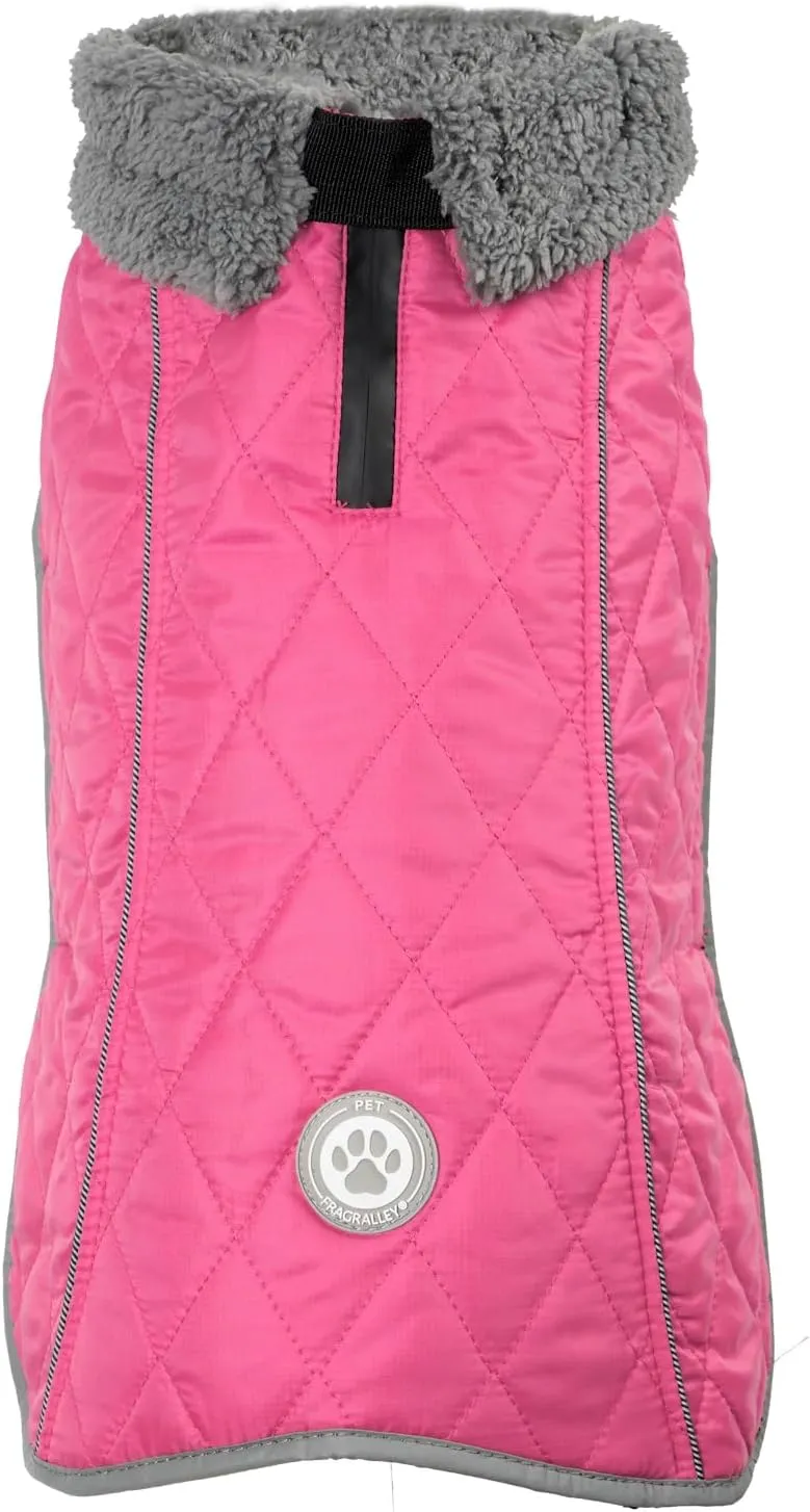 Fragralley Waterproof Windproof Winter Coat for Dogs, Reflective Cold Weather Jacket With Harness Hole, Warm Fleece Vest for Small Medium Large Puppies, Ideal Gift