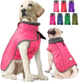 Fragralley Waterproof Windproof Winter Coat for Dogs, Reflective Cold Weather Jacket With Harness Hole, Warm Fleece Vest for Small Medium Large Puppies, Ideal Gift