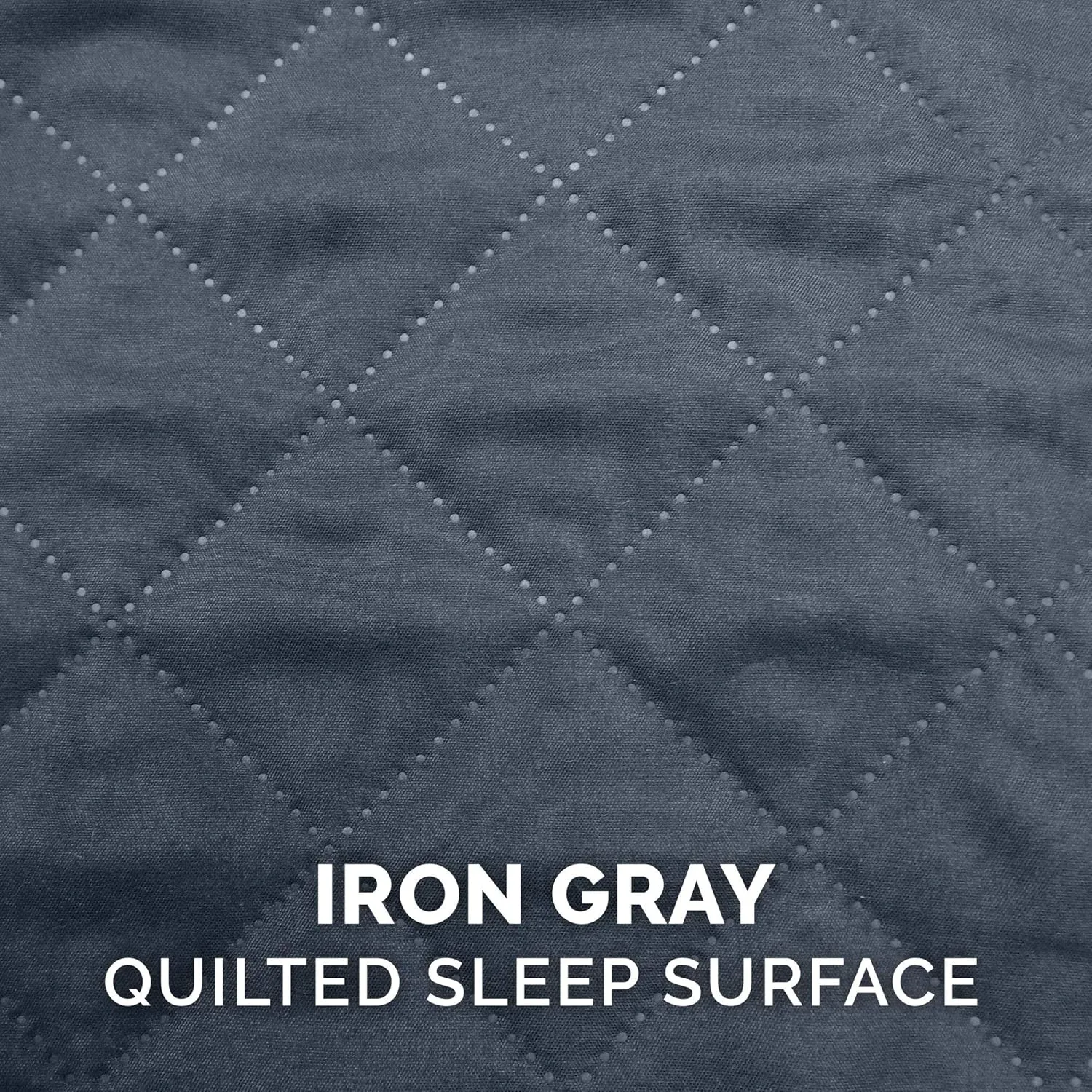 Furhaven Replacement Dog Bed Cover Quilted Sofa-Style, Machine Washable - Iron Gray, Medium
