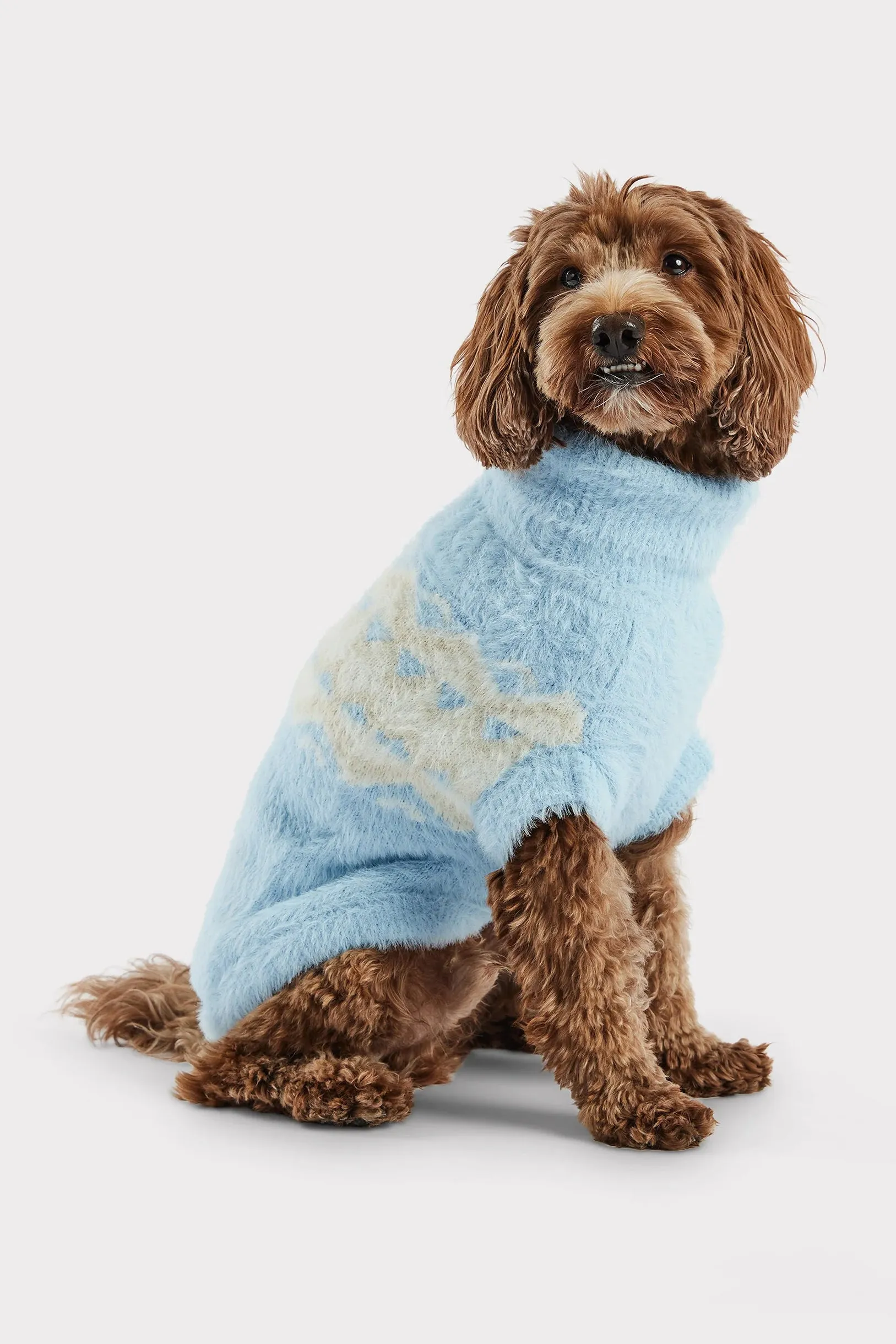 GF Pet Fuzzy Light Blue Dog Sweater