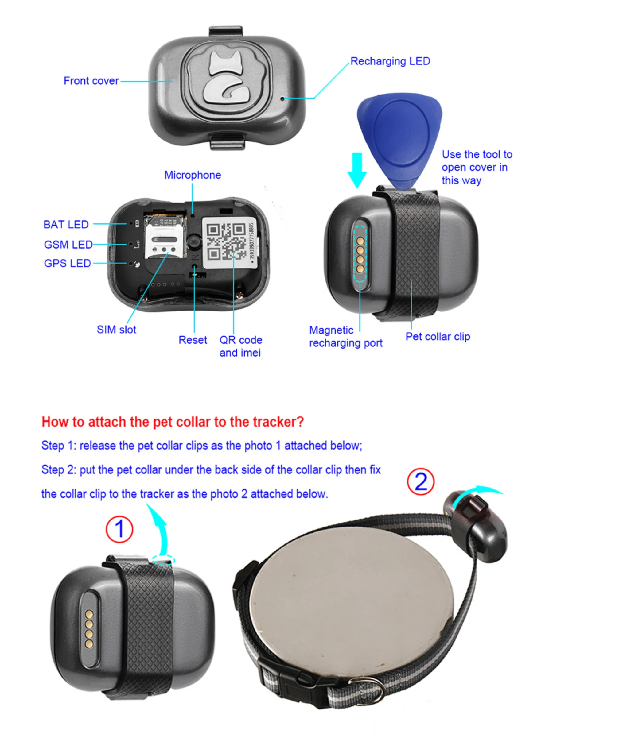 GPS Tracking Dog Collar - Waterproof & Anti Lost