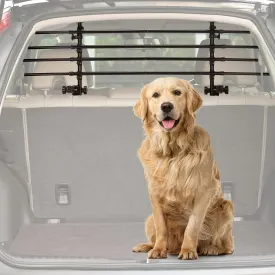 JOYTUTUS Adjustable Dog Car Barrier for SUVs,Vehicles, Trucks, Upgraded Universal-Fit Pet Divider Gate Carbon Steel Dog Barrier for Cargo Area 32" to 57" Width