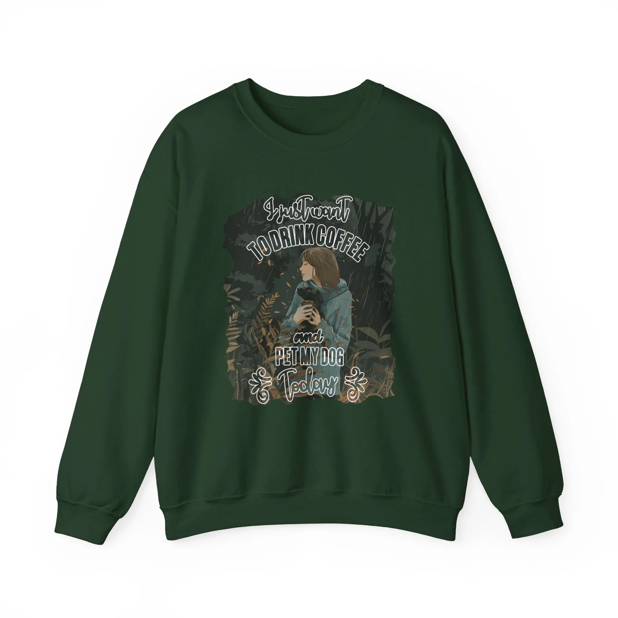 Korea -  Pet my dog today Unisex Heavy Blend™ Crewneck Sweatshirt  - StyleMZ