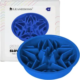 Leash Boss Slow Feeder Dog Bowl - Cup Maze Puzzle Food Bowl, Fits into Elevated Pet Feeders - Slow Eating for Large, Medium & Small Sized Breeds (4 Cup - 8.9-9.25 Inch Holes)