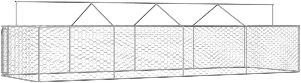 Outdoor Dog Kennel with Roof 236.2"x78.7"x59.1"Large Outdoor Dog Kennel Heavy Duty Pet Enclosure for Play and Exercise, Easy Assembly
