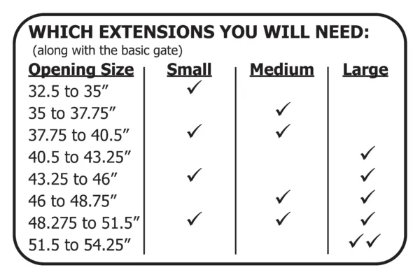 Pressure Mounted Pet and Baby Gate Extensions