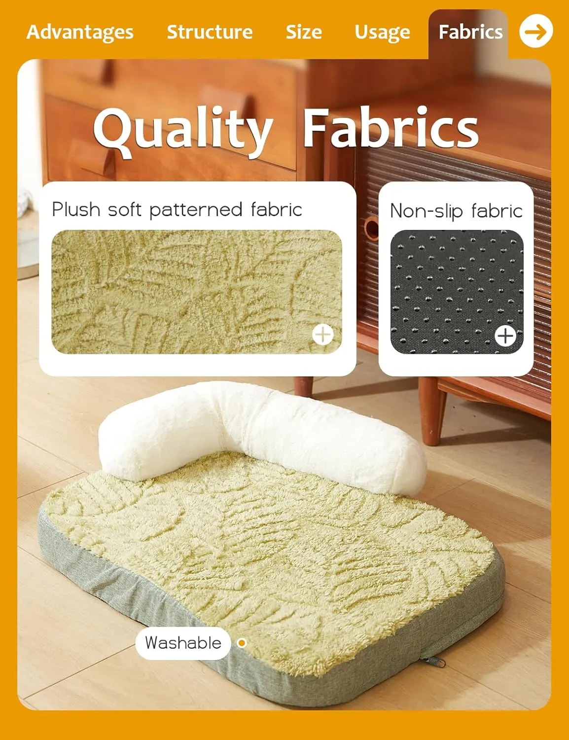 Small Medium Dog Bed,Washable Dog Bed with Removable Cover and Nonskid Bottom,Fuzzy Warm Dog Bed Indoor with Neck Pillow for Dog Cat Sleeping,30x20 Inches