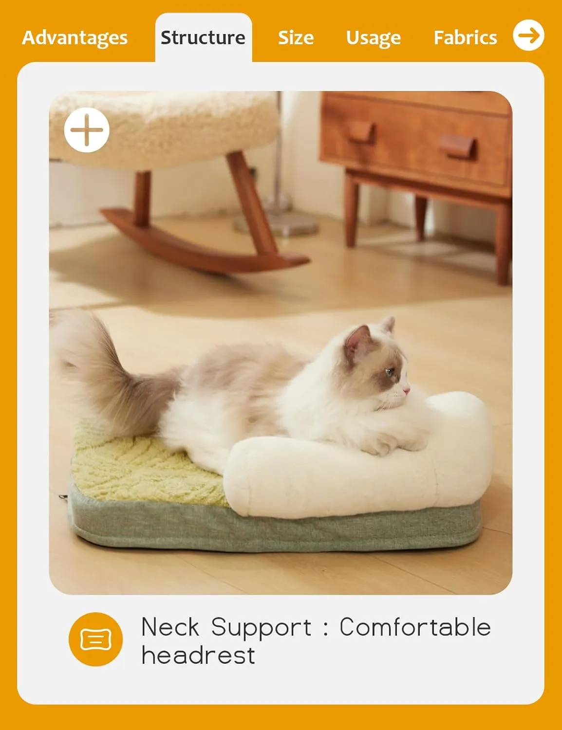 Small Medium Dog Bed,Washable Dog Bed with Removable Cover and Nonskid Bottom,Fuzzy Warm Dog Bed Indoor with Neck Pillow for Dog Cat Sleeping,30x20 Inches