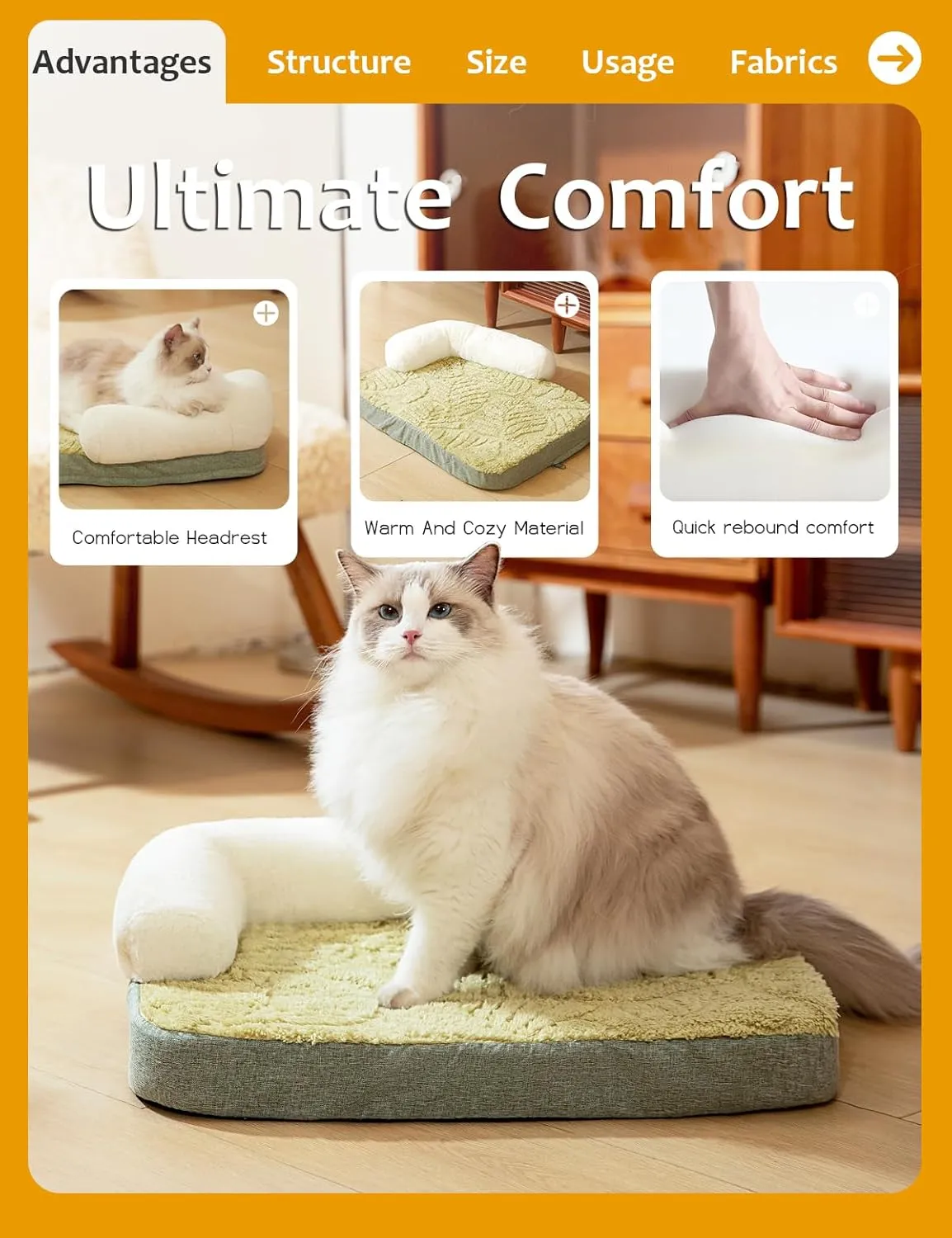 Small Medium Dog Bed,Washable Dog Bed with Removable Cover and Nonskid Bottom,Fuzzy Warm Dog Bed Indoor with Neck Pillow for Dog Cat Sleeping,30x20 Inches