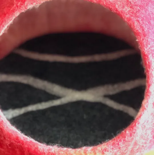 SMOKEY  Natural Wool Cat Cave | Cat Bed