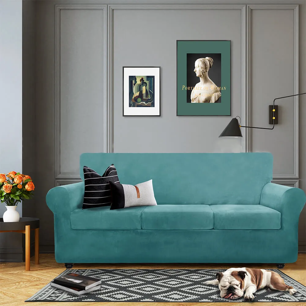 Universal Elastic Winter Suede Furniture Protector Couch Cover