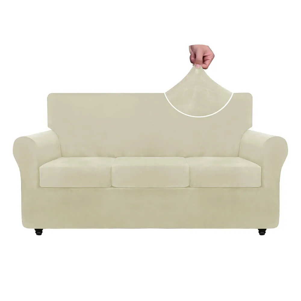 Universal Elastic Winter Suede Furniture Protector Couch Cover
