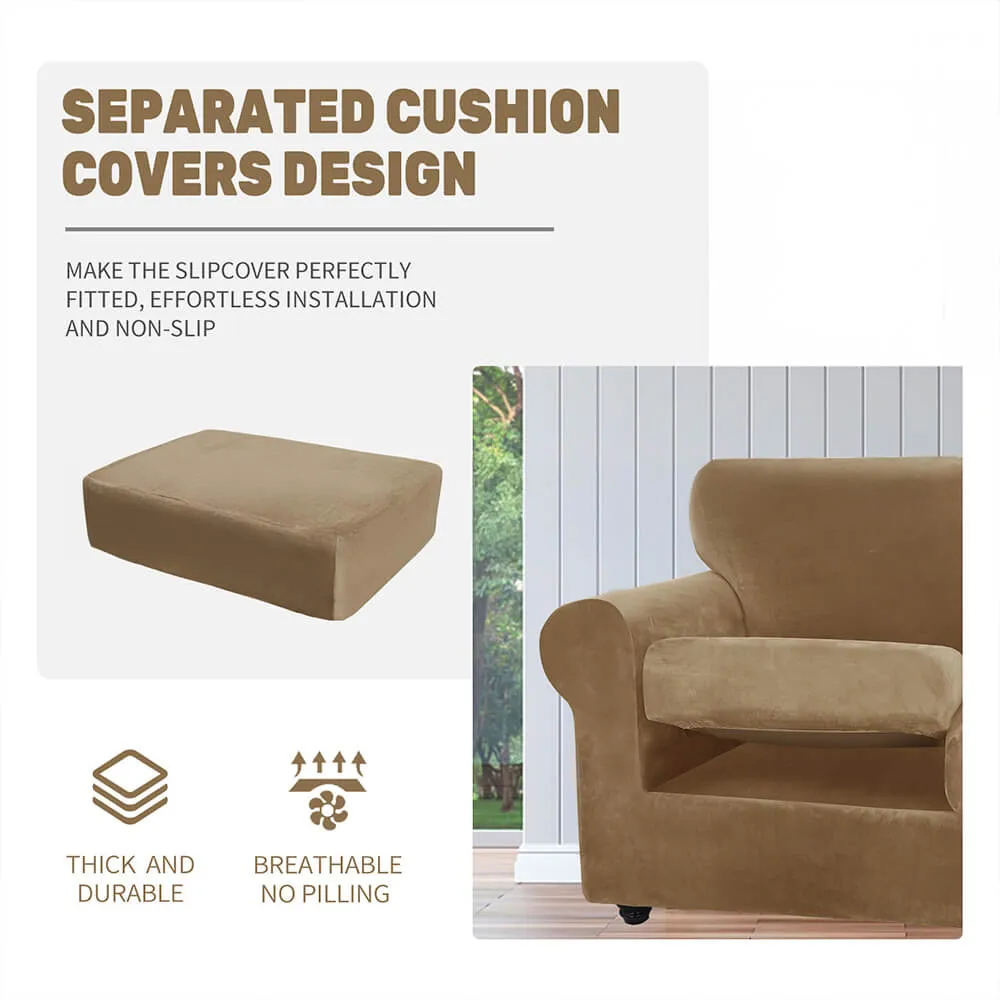 Universal Elastic Winter Suede Furniture Protector Couch Cover