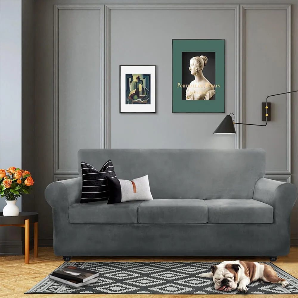 Universal Elastic Winter Suede Furniture Protector Couch Cover